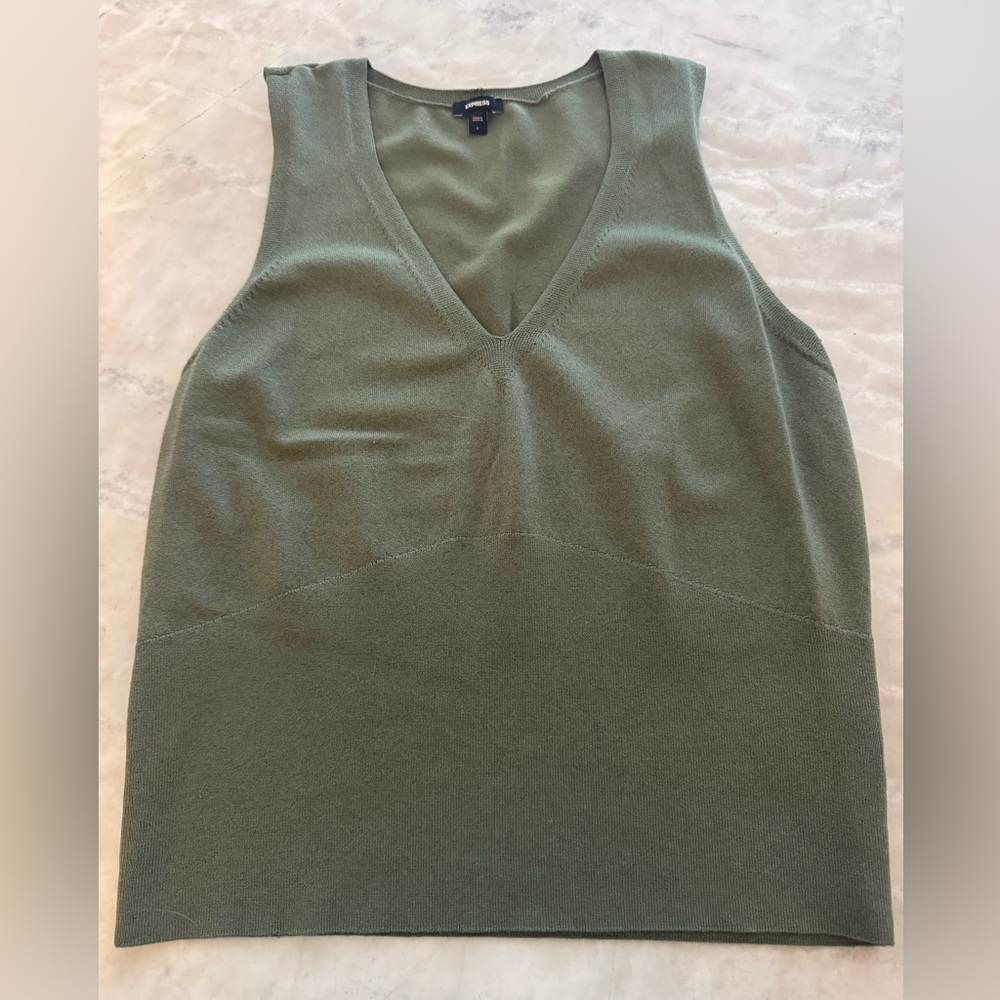 Express Sage Green Tank Top